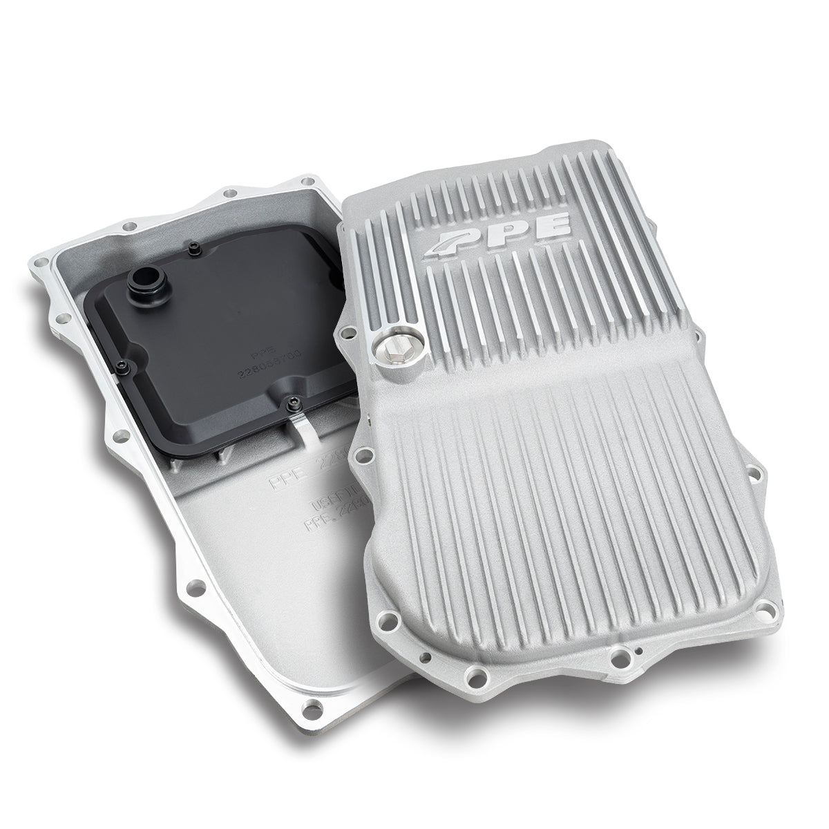 2013-2023 PPE 8 Speed Heavy-Duty Cast Aluminum Transmission Pan & Filter