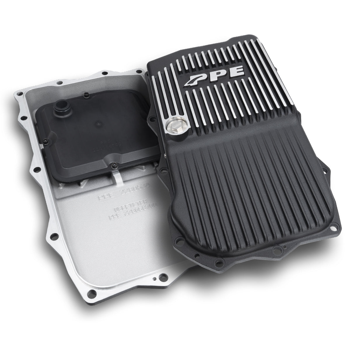 2013-2023 PPE 8 Speed Heavy-Duty Cast Aluminum Transmission Pan & Filter